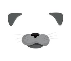 vector illustratie van kat masker