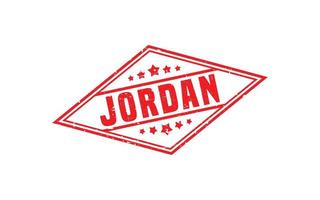 Jordanië postzegel rubber met grunge stijl Aan wit achtergrond vector