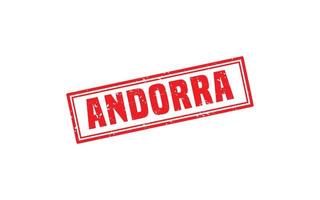 Andorra postzegel rubber met grunge stijl Aan wit achtergrond vector