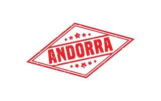 Andorra postzegel rubber met grunge stijl Aan wit achtergrond vector