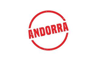 Andorra postzegel rubber met grunge stijl Aan wit achtergrond vector