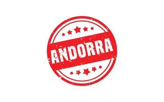 Andorra postzegel rubber met grunge stijl Aan wit achtergrond vector