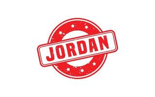 Jordanië postzegel rubber met grunge stijl Aan wit achtergrond vector