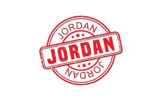 Jordanië postzegel rubber met grunge stijl Aan wit achtergrond vector