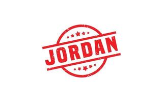 Jordanië postzegel rubber met grunge stijl Aan wit achtergrond vector