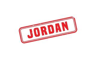 Jordanië postzegel rubber met grunge stijl Aan wit achtergrond vector