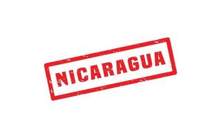 Nicaragua postzegel rubber met grunge stijl Aan wit achtergrond vector