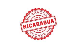 Nicaragua postzegel rubber met grunge stijl Aan wit achtergrond vector