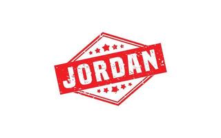 Jordanië postzegel rubber met grunge stijl Aan wit achtergrond vector