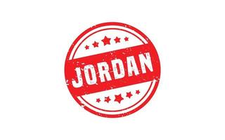 Jordanië postzegel rubber met grunge stijl Aan wit achtergrond vector