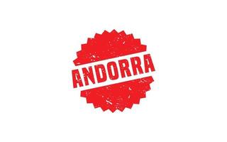 Andorra postzegel rubber met grunge stijl Aan wit achtergrond vector