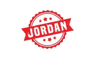 Jordanië postzegel rubber met grunge stijl Aan wit achtergrond vector