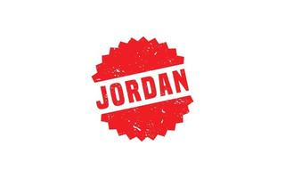 Jordanië postzegel rubber met grunge stijl Aan wit achtergrond vector