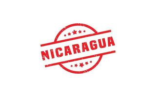 Nicaragua postzegel rubber met grunge stijl Aan wit achtergrond vector