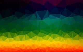 donkere veelkleurige, regenboog vector abstracte mozaïek achtergrond.