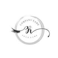 eerste zr logo handschrift schoonheid salon mode modern luxe monogram vector