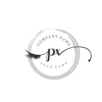 eerste px logo handschrift schoonheid salon mode modern luxe monogram vector