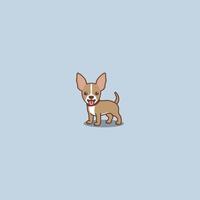 schattige chihuahua puppy tekenfilm, vectorillustratie vector