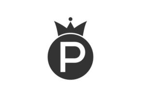 brief p logo ontwerp sjabloon, vector illustratie