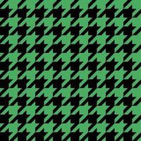 naadloos zwart en groen houndstooth patroon vector
