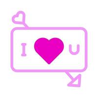 kaart icoon duotoon roze stijl Valentijn illustratie vector element en symbool perfect.