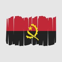 Angola vlagborstel vector