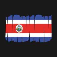 costa rica vlag borstel vector