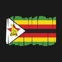 zimbabwaanse vlagborstel vector