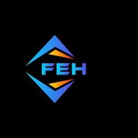 feh abstract technologie logo ontwerp Aan wit achtergrond. feh creatief initialen brief logo concept. vector