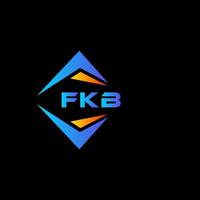 fkb abstract technologie logo ontwerp Aan zwart achtergrond. fkb creatief initialen brief logo concept. vector