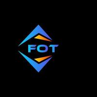 fot abstract technologie logo ontwerp Aan zwart achtergrond. fot creatief initialen brief logo concept. vector