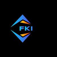 fki abstract technologie logo ontwerp Aan zwart achtergrond. fki creatief initialen brief logo concept. vector