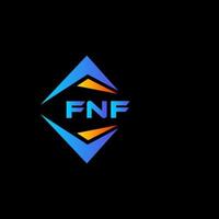 fnf abstract technologie logo ontwerp Aan zwart achtergrond. fnf creatief initialen brief logo concept. vector