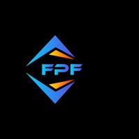 fpf abstract technologie logo ontwerp Aan zwart achtergrond. fpf creatief initialen brief logo concept. vector