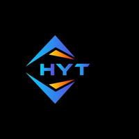 hyt abstract technologie logo ontwerp Aan zwart achtergrond. hyt creatief initialen brief logo concept. vector