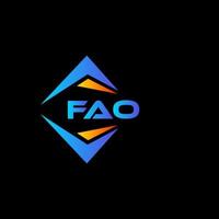 fao abstract technologie logo ontwerp Aan wit achtergrond. fao creatief initialen brief logo concept. vector