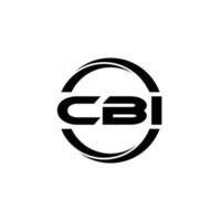 cbi brief logo ontwerp in illustratie. vector logo, schoonschrift ontwerpen voor logo, poster, uitnodiging, enz.