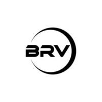 brv brief logo ontwerp in illustratie. vector logo, schoonschrift ontwerpen voor logo, poster, uitnodiging, enz.