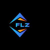 flz abstract technologie logo ontwerp Aan zwart achtergrond. flz creatief initialen brief logo concept. vector