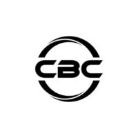 cbc brief logo ontwerp in illustratie. vector logo, schoonschrift ontwerpen voor logo, poster, uitnodiging, enz.