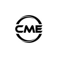 cme brief logo ontwerp in illustratie. vector logo, schoonschrift ontwerpen voor logo, poster, uitnodiging, enz.