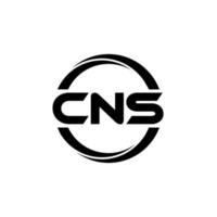 cns brief logo ontwerp in illustratie. vector logo, schoonschrift ontwerpen voor logo, poster, uitnodiging, enz.