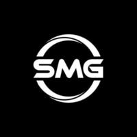 smg brief logo ontwerp in illustratie. vector logo, schoonschrift ontwerpen voor logo, poster, uitnodiging, enz.