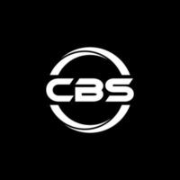 cbs brief logo ontwerp in illustratie. vector logo, schoonschrift ontwerpen voor logo, poster, uitnodiging, enz.