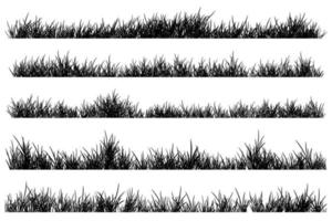 gemakkelijk gras silhouet vector