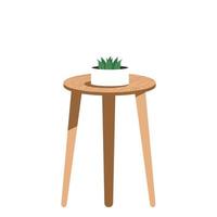 minimalistische interieur tafel vector