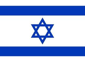 israëlische vlag eenvoudige illustratie voor onafhankelijkheidsdag of verkiezing vector