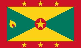 Grenada vlag gemakkelijk illustratie voor onafhankelijkheid dag of verkiezing vector