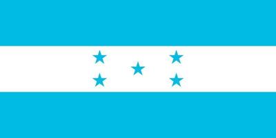 Honduras vlag gemakkelijk illustratie voor onafhankelijkheid dag of verkiezing vector
