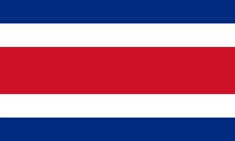 Costa Rica vlag eenvoudige illustratie voor onafhankelijkheidsdag of verkiezing vector